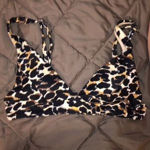 Cheetah Print Bikini Top